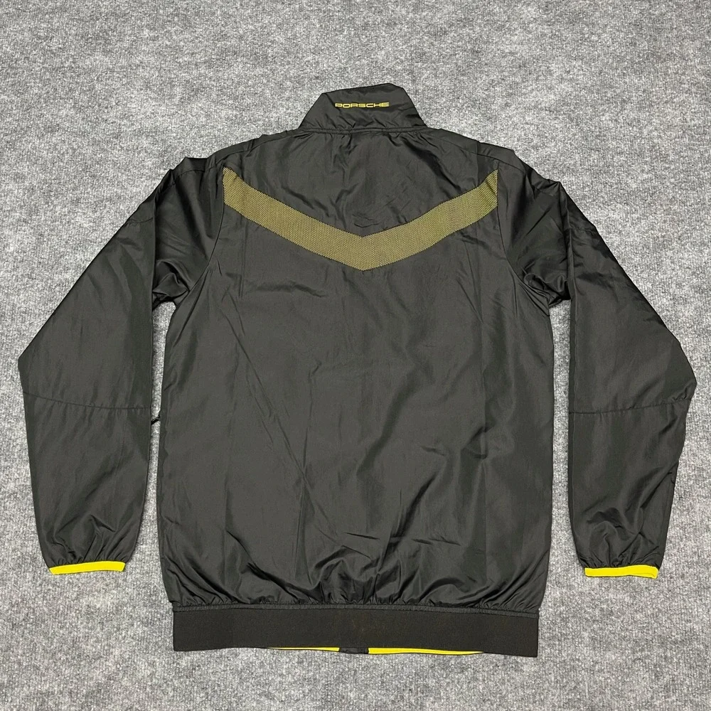 Porsche Jacket Men Small Black GT4 Clubsport Colllection Herren Windbreaker Mesh